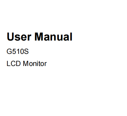 Manuale utente di G510S