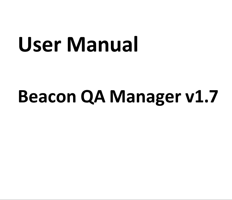 Sì. SMS231202 Beacon QA Manager_v1.7_User Manual_A8_2025-10-10 (bozza)